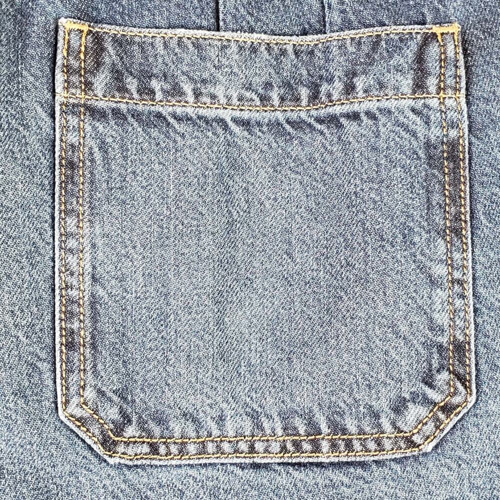 Loft The Barrel Jeans Dark Wash Size 10 / 30 High Rise Denim Lightweight - Picture 5 of 9